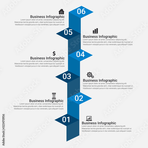 Vector infographic template , integrated circles. Business concept with 3, 4, 5, 6 options. For content, diagram, flowchart, steps, parts, timeline infographics, workflow, chart.