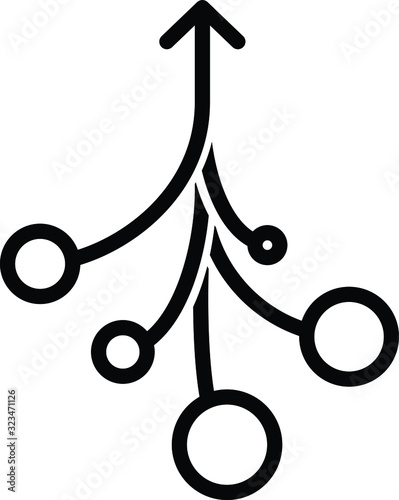 Consolidation icon, compound icon, vector illustration
