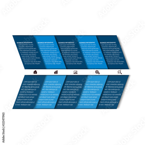 vector abstract  thin line infographic elements. Business infographics