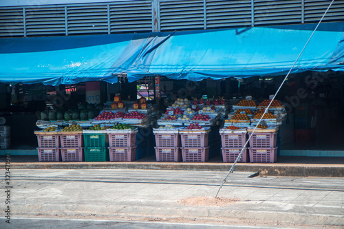 interior of market in Thailand