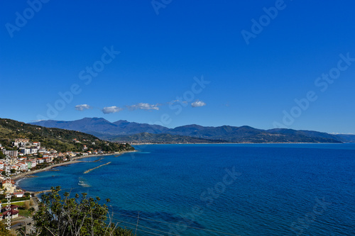 View of the coast in the Campania region, Italy