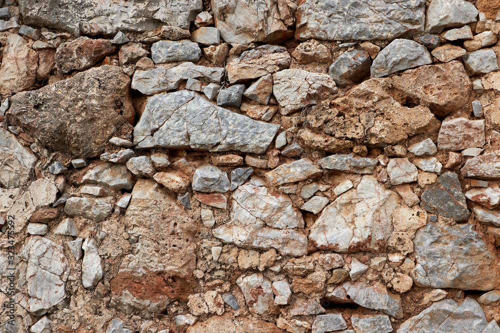 background old stone wall