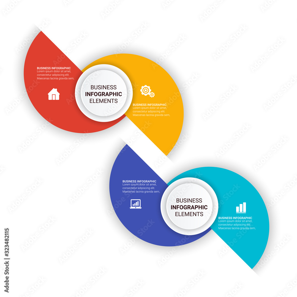 Infographic template with 3, 4, 5, 6 options. Can be used as a chart, diagram, graph, workflow layout, for web, report, business infographics. Infographic template with 3, 4, 5, 6 options. Can be used as a chart, diagram, graph, workflow layout, for web, report, business infographics.