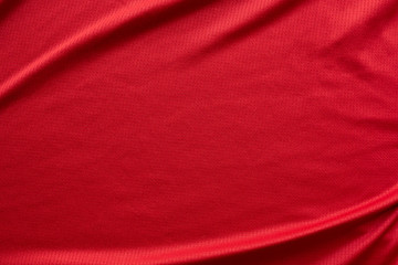 sports clothing fabric football jersey texture top view red color