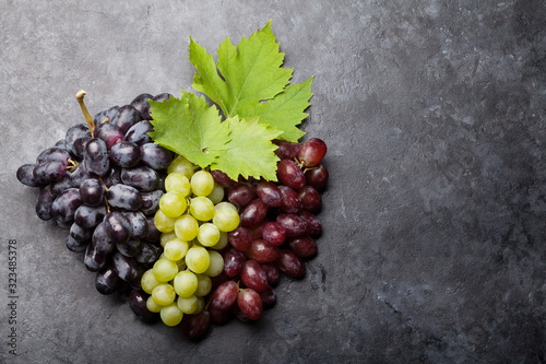 Colorful grapes