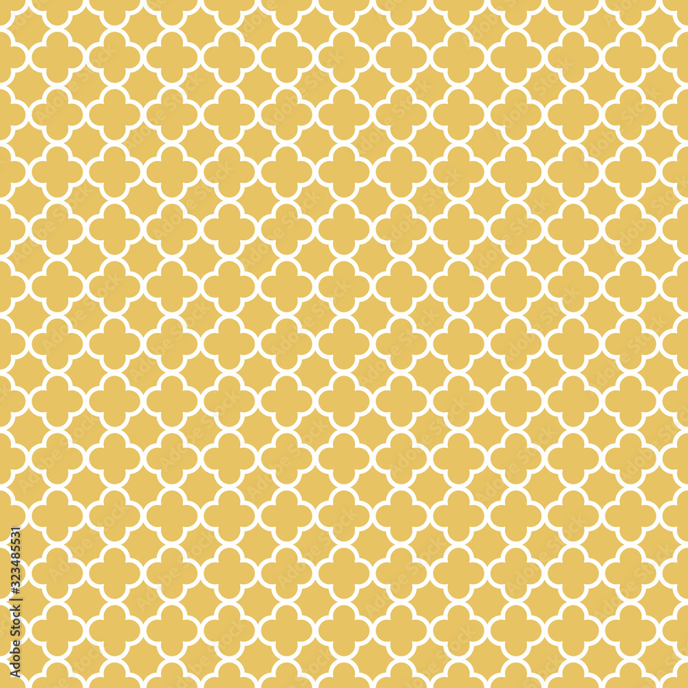 seamless golden background in moroccan style