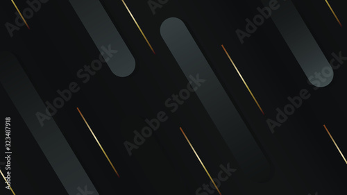 Black abstract background for web sites, covers, banners, flyers, headlines, landing pages, etc. Vector design.