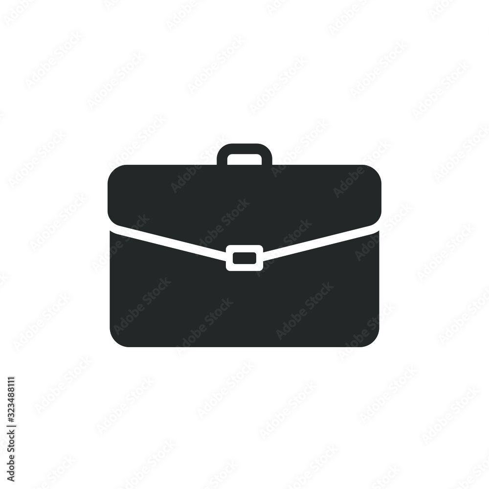 black briefcase isolated on white background black briefcase isolated on white background