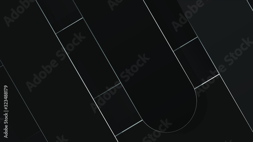 Black abstract background for web sites, covers, banners, flyers, headlines, landing pages, etc. Vector design.