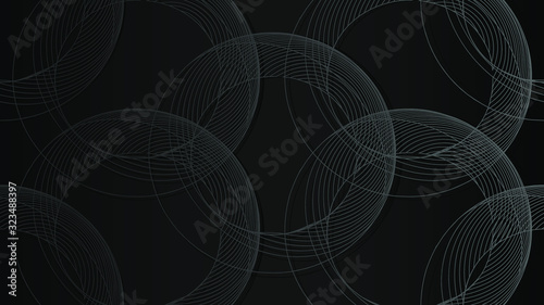 Black abstract background for web sites, covers, banners, flyers, headlines, landing pages, etc. Vector design.