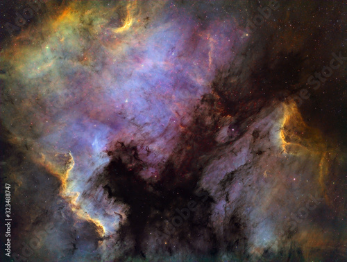 Fototapeta Naklejka Na Ścianę i Meble -  North America and Pelican Nebula