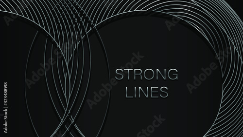Black abstract background for web sites, covers, banners, flyers, headlines, landing pages, etc. Vector design.