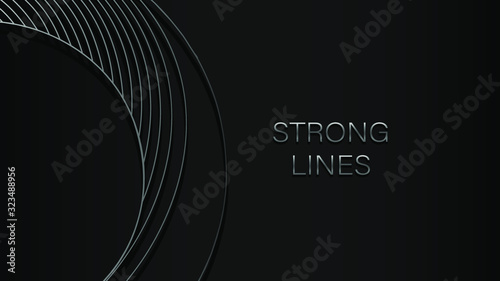 Black abstract background for web sites, covers, banners, flyers, headlines, landing pages, etc. Vector design.