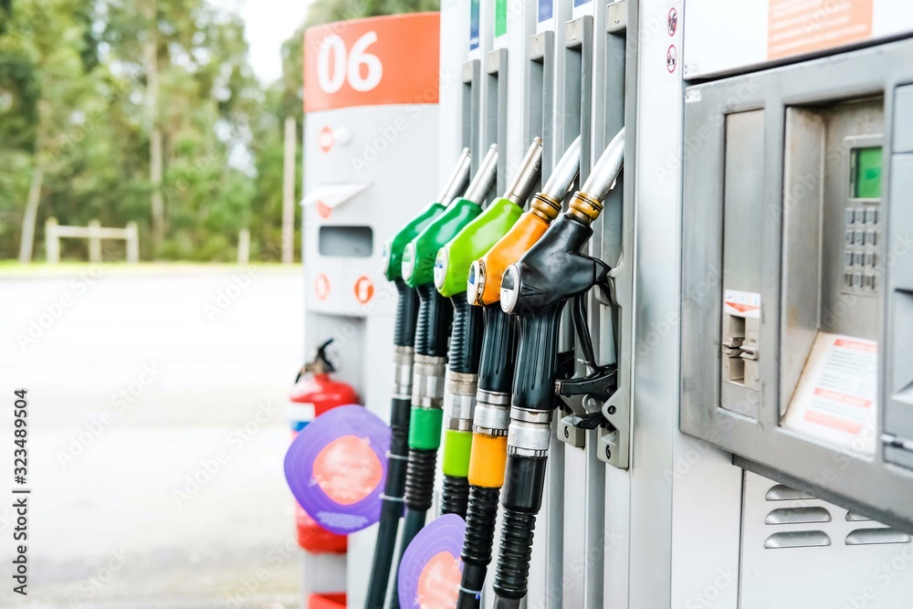 Gas station background. Gas station background.