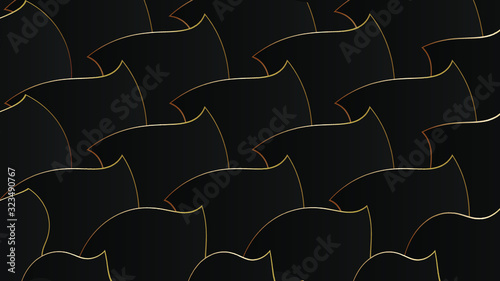 Black abstract background for web sites, covers, banners, flyers, headlines, landing pages, etc. Vector design.