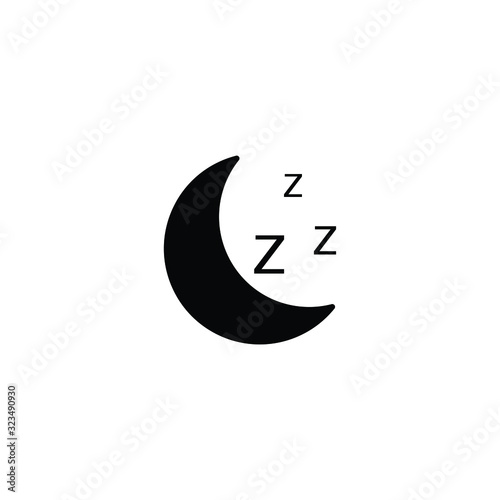 Naklejka sleep icon moon sign sleeping symbol vector
