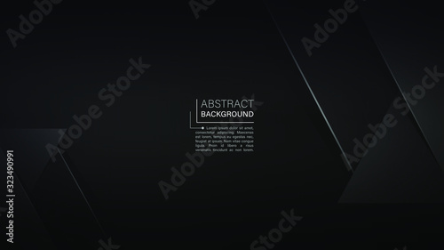 Black abstract background for web sites, covers, banners, flyers, headlines, landing pages, etc. Vector design.