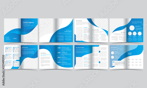 16 pages corporate business brochure design