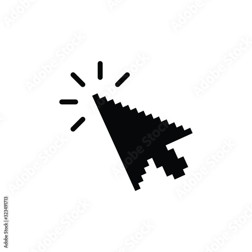 click icon. cursor symbol icon. mouse click symbol