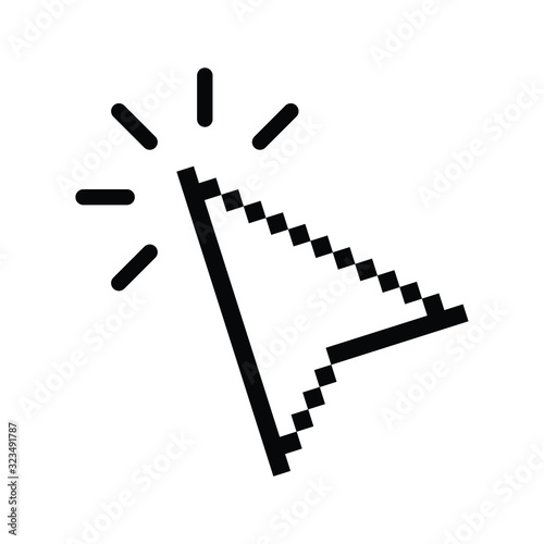 click icon. cursor symbol icon. mouse click symbol