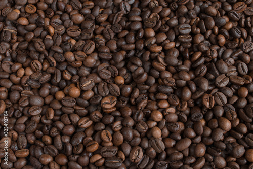  background of roasted coffee beans