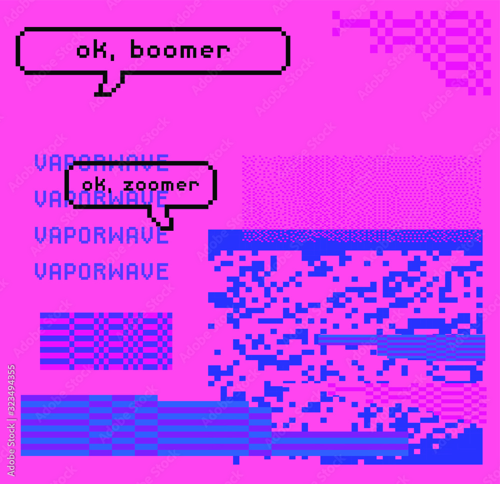 Retro VHS background like in old video tape rewind or no signal TV