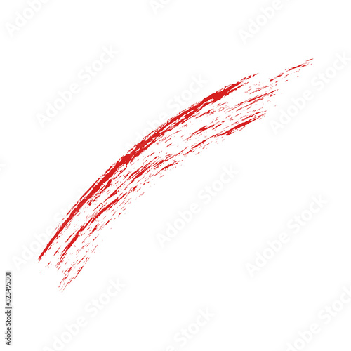 red brush strokes - backdrop for your text. vector illustration on white background