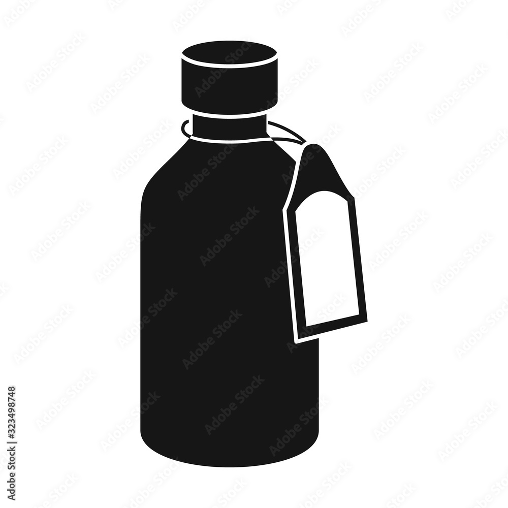 Bottle of medicine vector icon.Black vector icon isolated on white background bottle of medicine. Bottle of medicine vector icon.Black vector icon isolated on white background bottle of medicine.