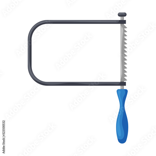Fretsaw vector icon.Cartoon vector icon isolated on white background fretsaw.