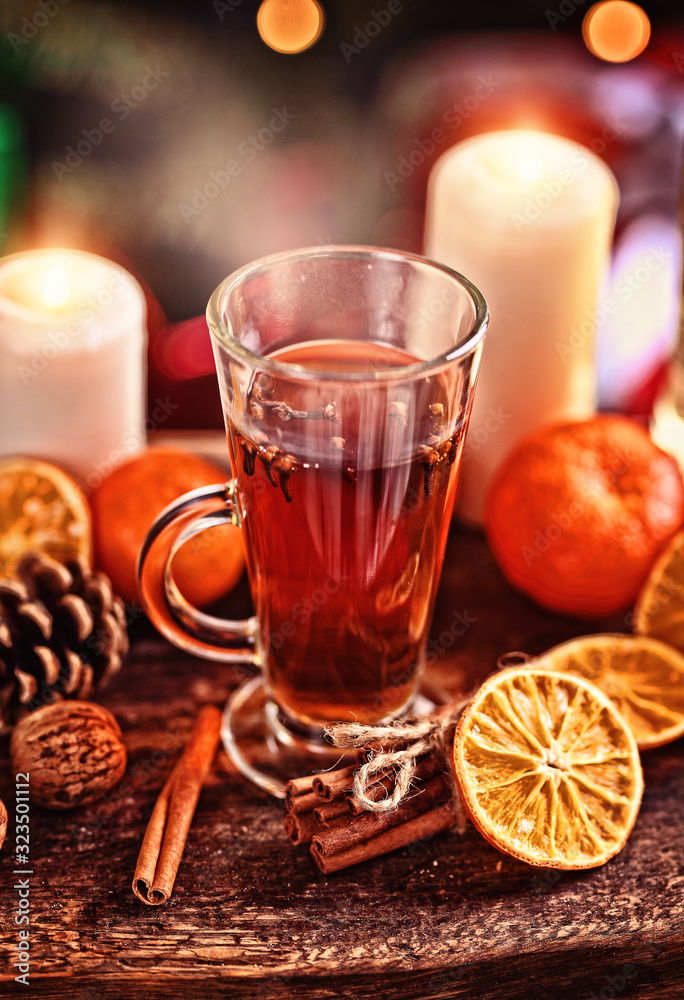 Winter warming tea with cloves and lemon Winter warming tea with cloves and lemon
