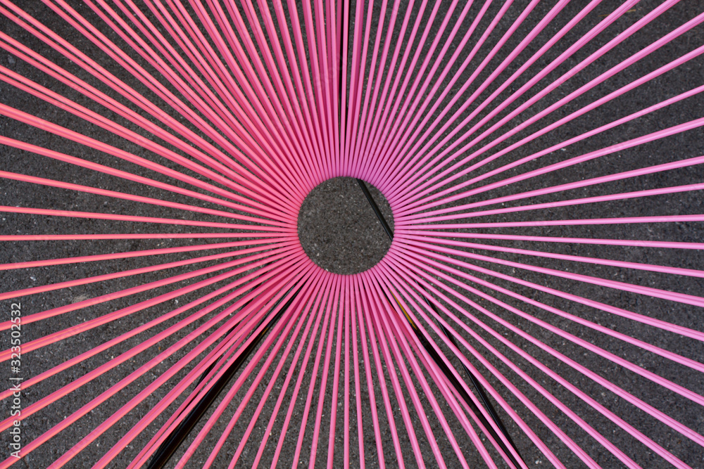 Abstract background with pink lines.