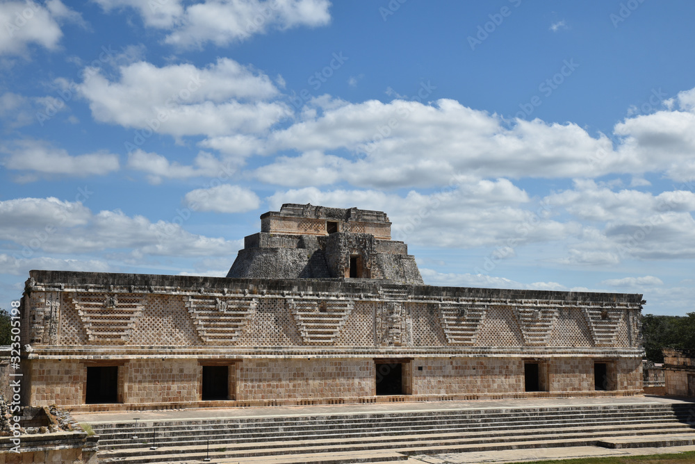 Temple maya à Uxmal, Mexique