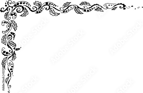 vintage floral frame