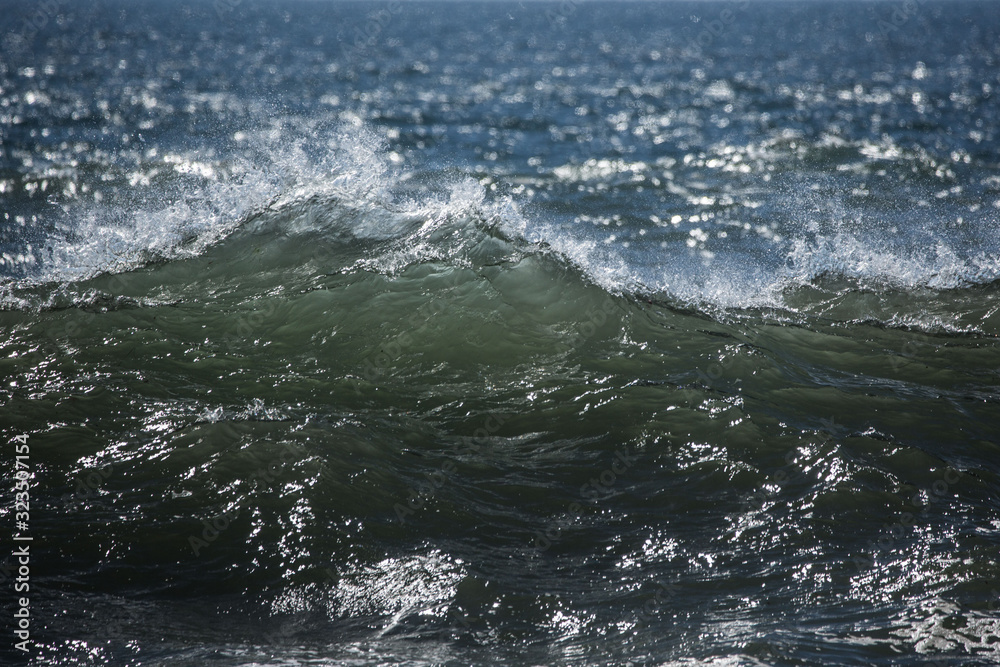 Fototapeta premium Closeup of Waves and Spray 