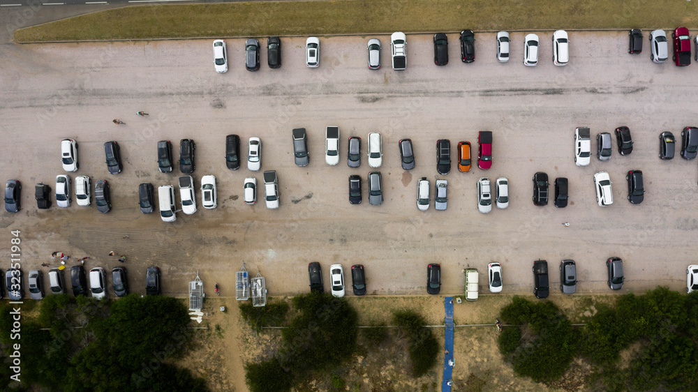 Punta del este beach parking