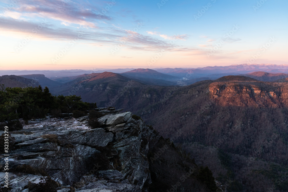 Sunrise at the Linville Gorge, North Carolina