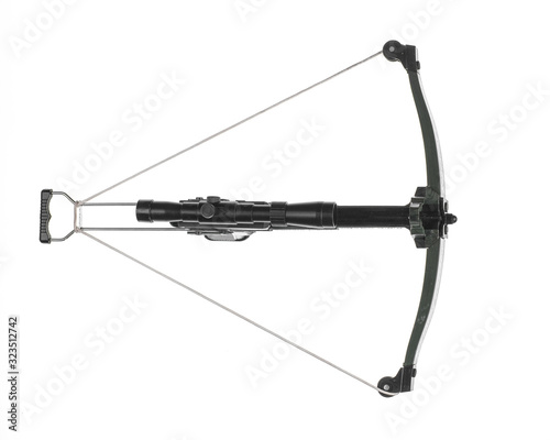 Fotografie military crossbow isolated on white background