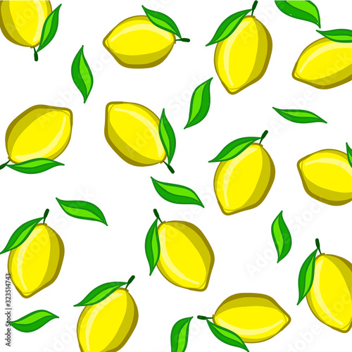 lemons pattern for background EPS 10