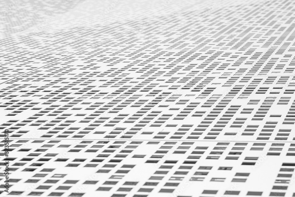 Rectangular perforation on a plastic surface, background. Rectangular perforation on a plastic surface, background.
