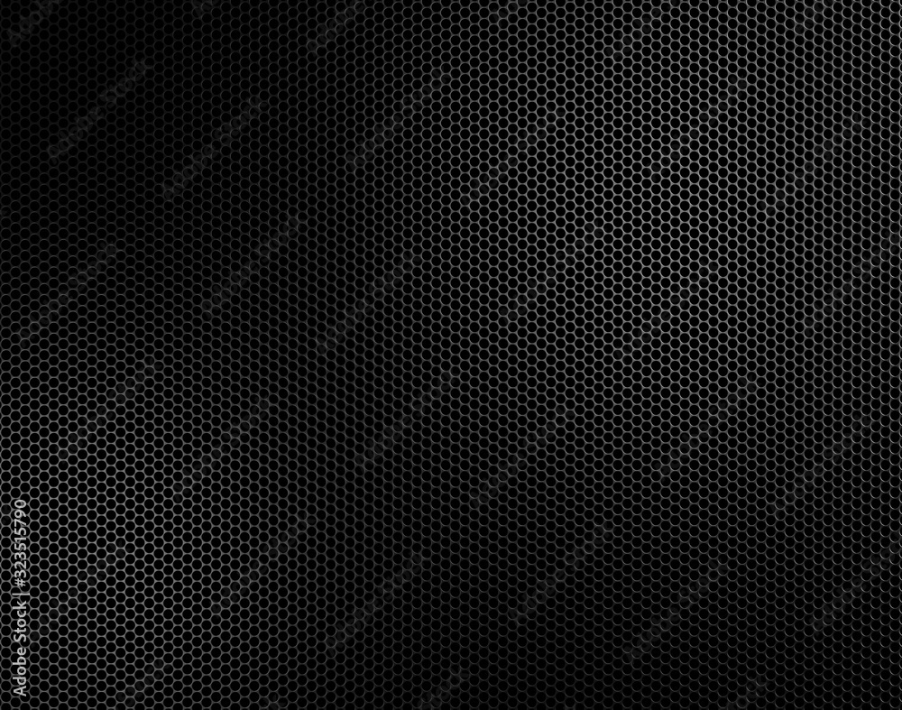 Black metal grille background. Perforated sheet metal. 3d illustration Black metal grille background. Perforated sheet metal. 3d illustration