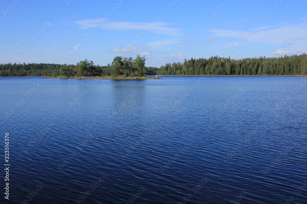 Surface of Lake Marsjon, Dalsland, Sweden. Surface of Lake Marsjon, Dalsland, Sweden.