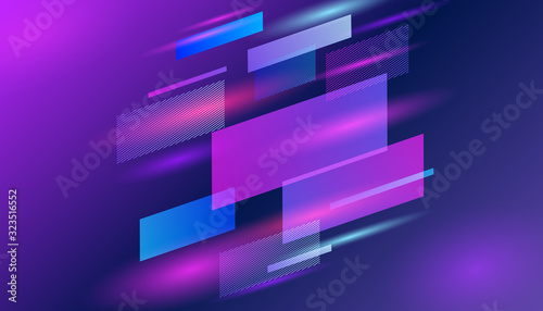 Dynamic sport background. Colorful layout design with dynamic shapes for event, championship or tournament - stock vector