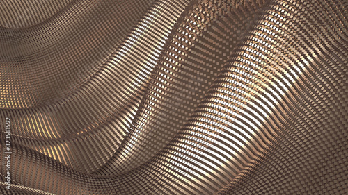 Wallpaper Mural Metal luxury background drapery particles glitter. Metal luxury background drapery. 3d ..illustration, 3d rendering. Torontodigital.ca