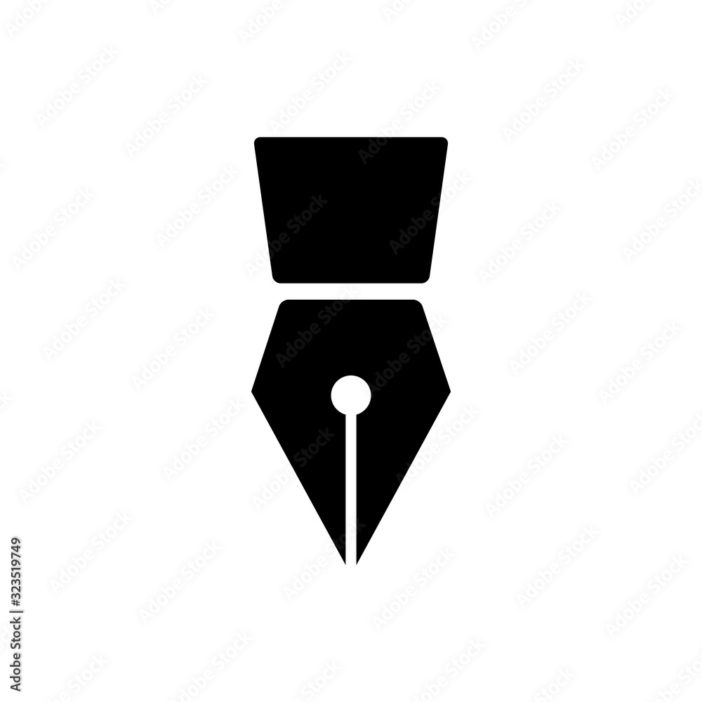 fountain pen icon vector fountain pen icon vector