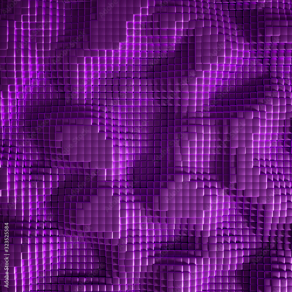 Geometric square metal texture. 3d illustration, 3d rendering. Geometric square metal texture. 3d illustration, 3d rendering.