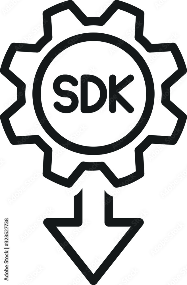 SDK icon, Software development kit icon, vector