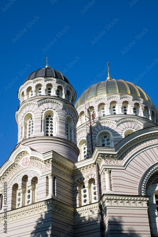 Fototapeta premium Riga Nativity of Christ Cathedral, Latvia..