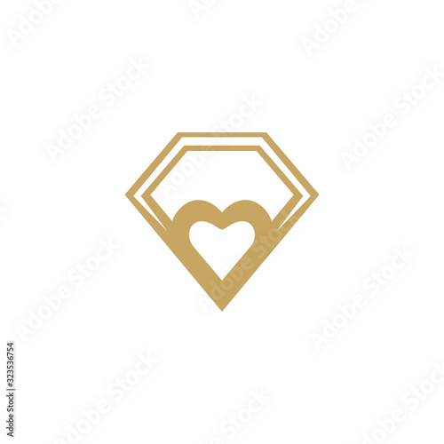 vector diamonds, gold and monochromatic. logo to download