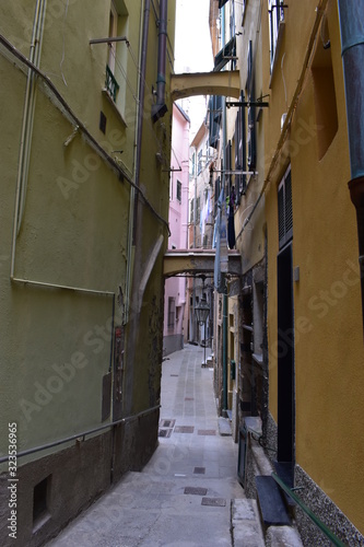 narrow street in cinque terre italy © Andrea