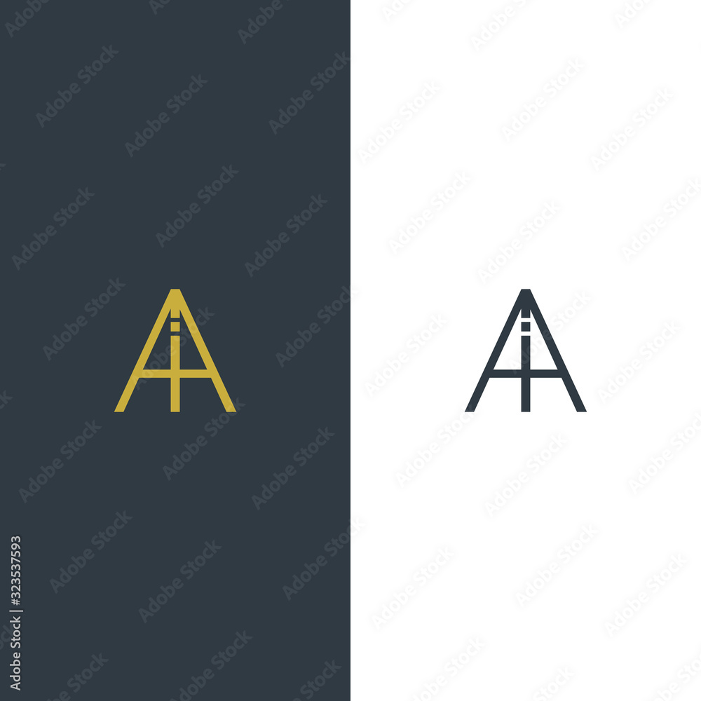 Initial Letter Ai Letter Simple Premium Logo Design Template Stock Initial Letter Ai Letter Simple Premium Logo Design Template Stock
